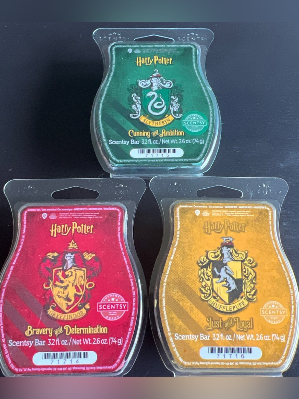 Scentsy Harry Potter wax bars (3 bars). - NEW